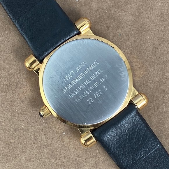 Vintage Jaz Paris Ladies French Designer Watch New Black Strap - Picture 5 of 12